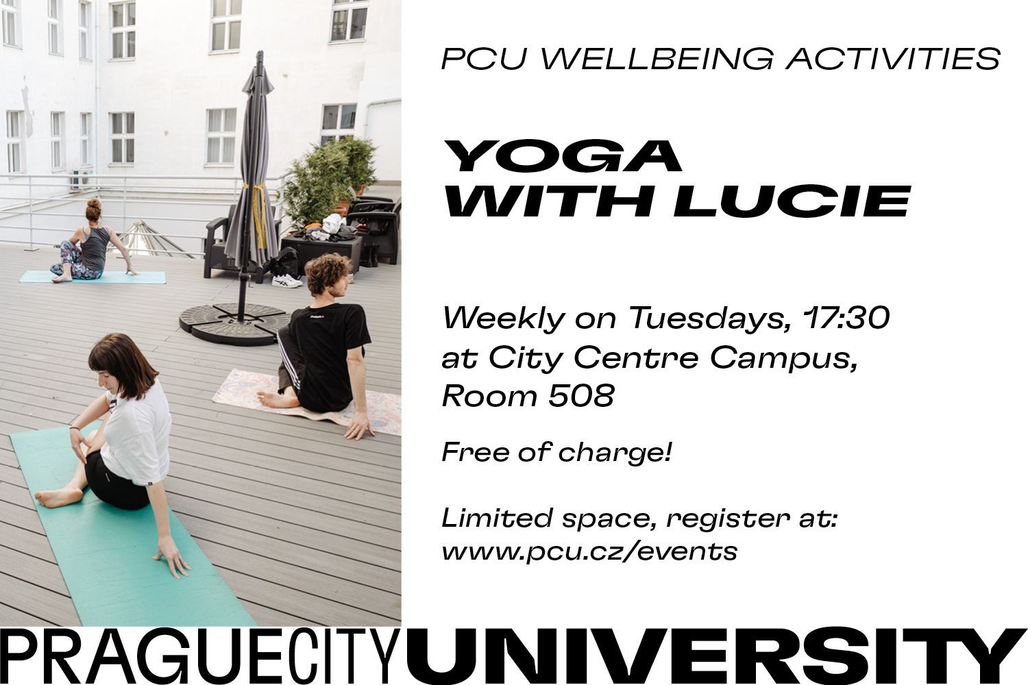 Yoga with Lucie every Tuesday