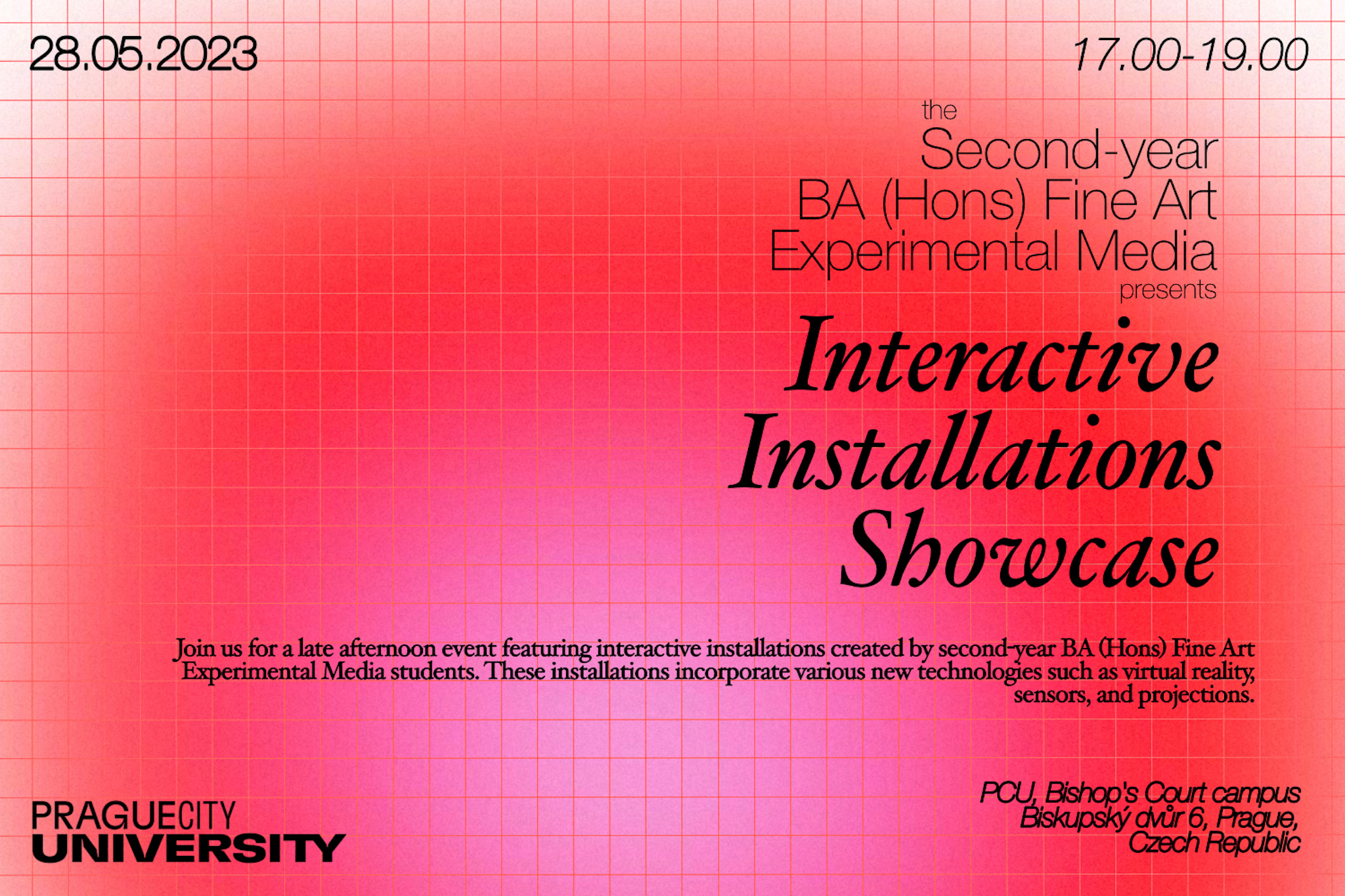 BA (Hons) Fine Art Experimental Media presents Interactive Installation Showcase at Bishop's Court Campus on 28.5.2023 at 17.00