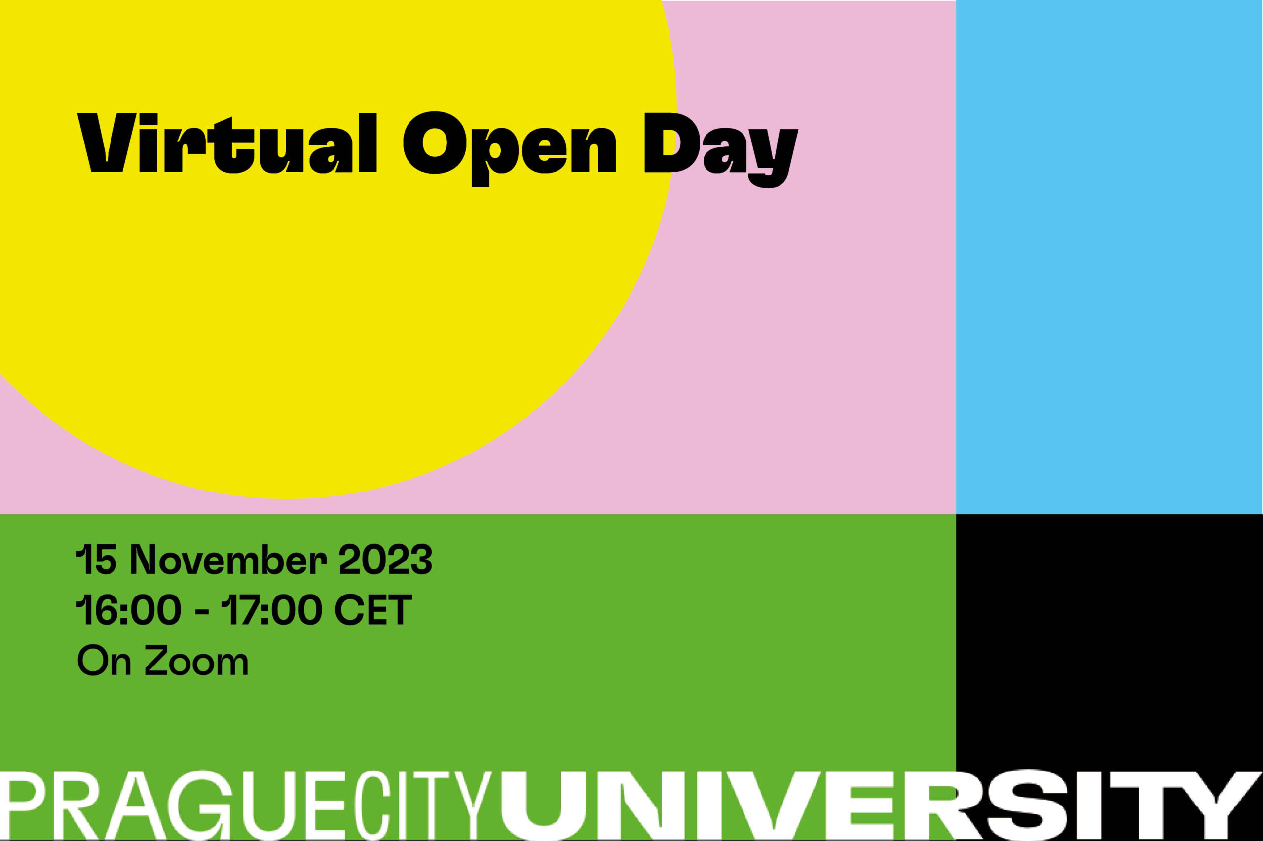 Virtual Open Day, 15 November 2023, 16:00 - 17:00 CET on Zoom